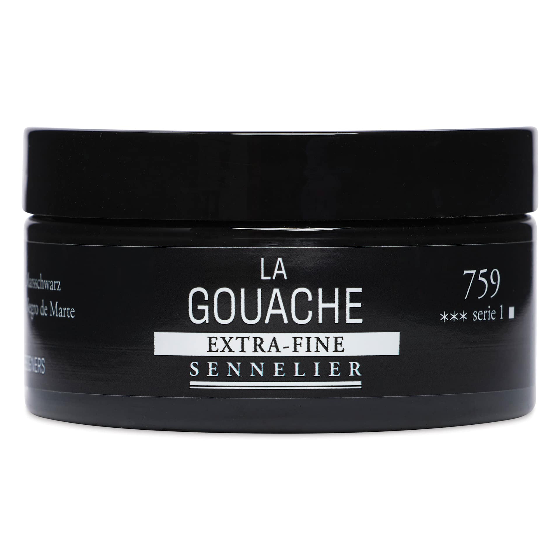 Sennelier Extra Fine Gouache - Mars Black, 100 ml Jar