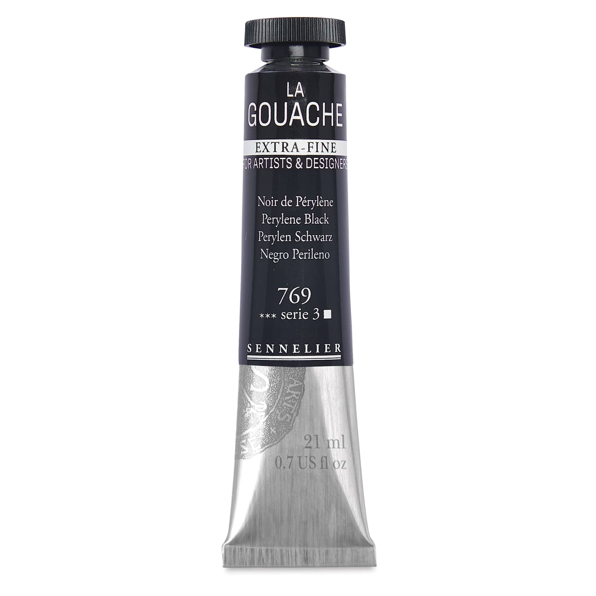 Sennelier Extra Fine Gouache - Perylene Black, 21 ml Tube
