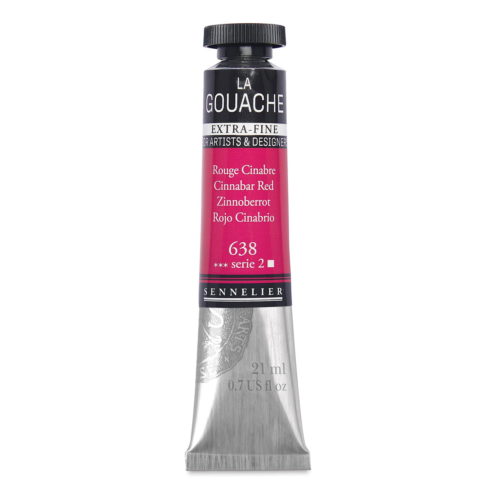 Sennelier Extra Fine Gouache - Cinnabar Red, 21 ml Tube