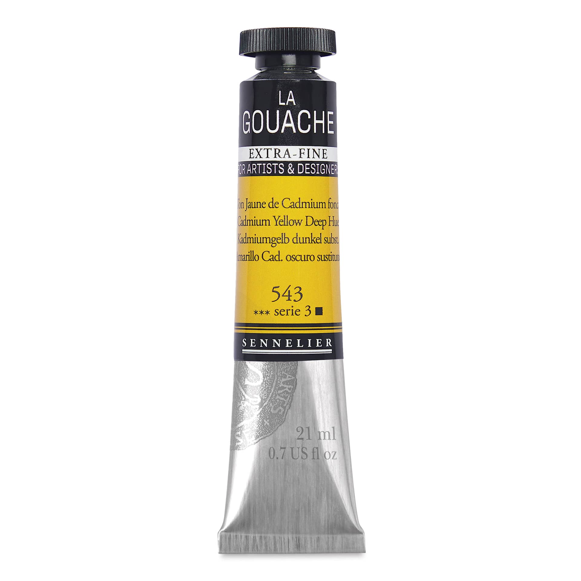 Sennelier Extra Fine Gouache - Cadmium Yellow Deep Hue, 21 ml Tube