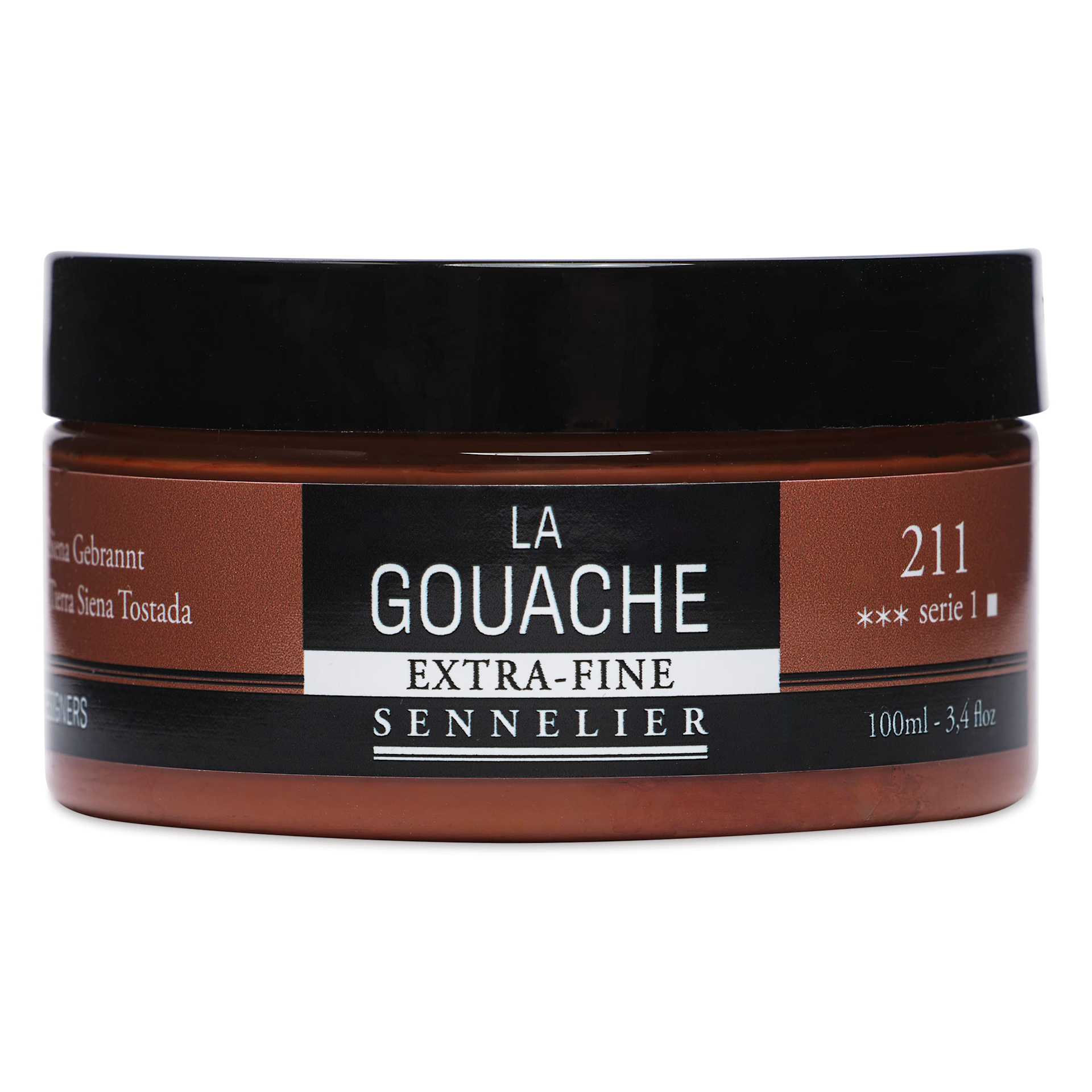Sennelier Extra Fine Gouache - Burnt Sienna, 100 ml Jar