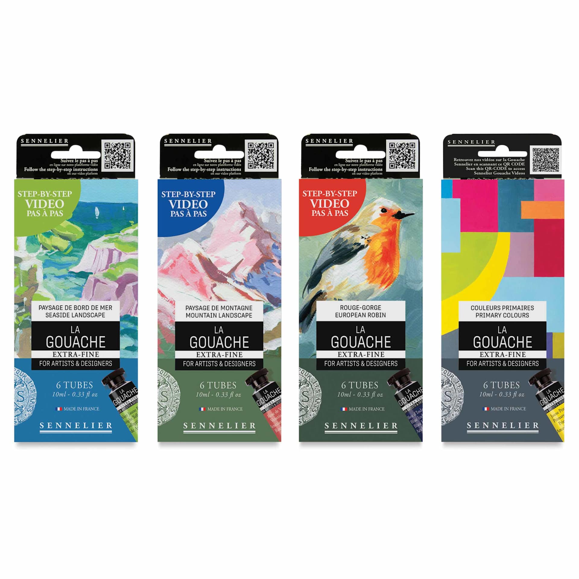 Sennelier Extra Fine Gouache Sets of 6
