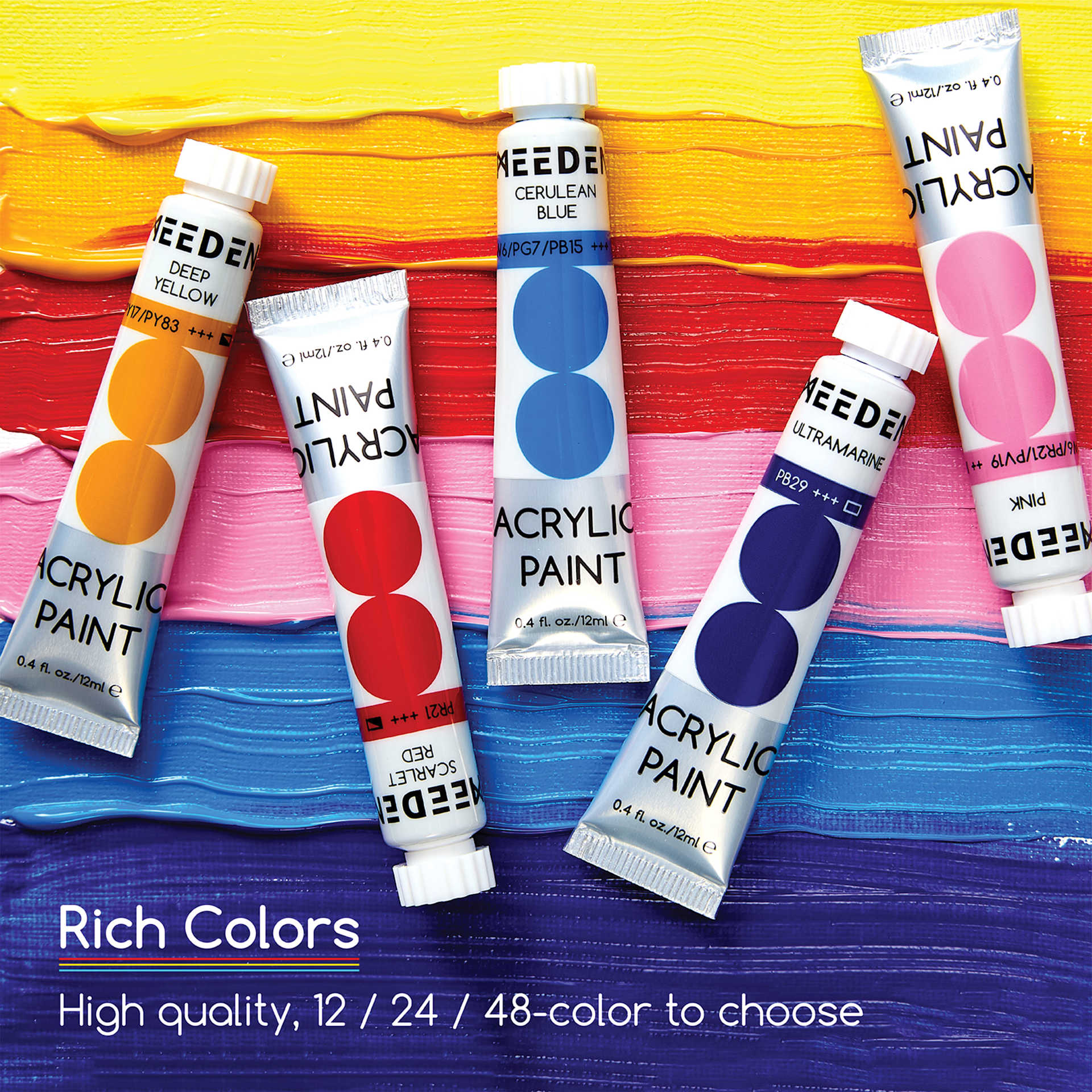Rich colors, high quality, 12, 24, and 48-color to choose