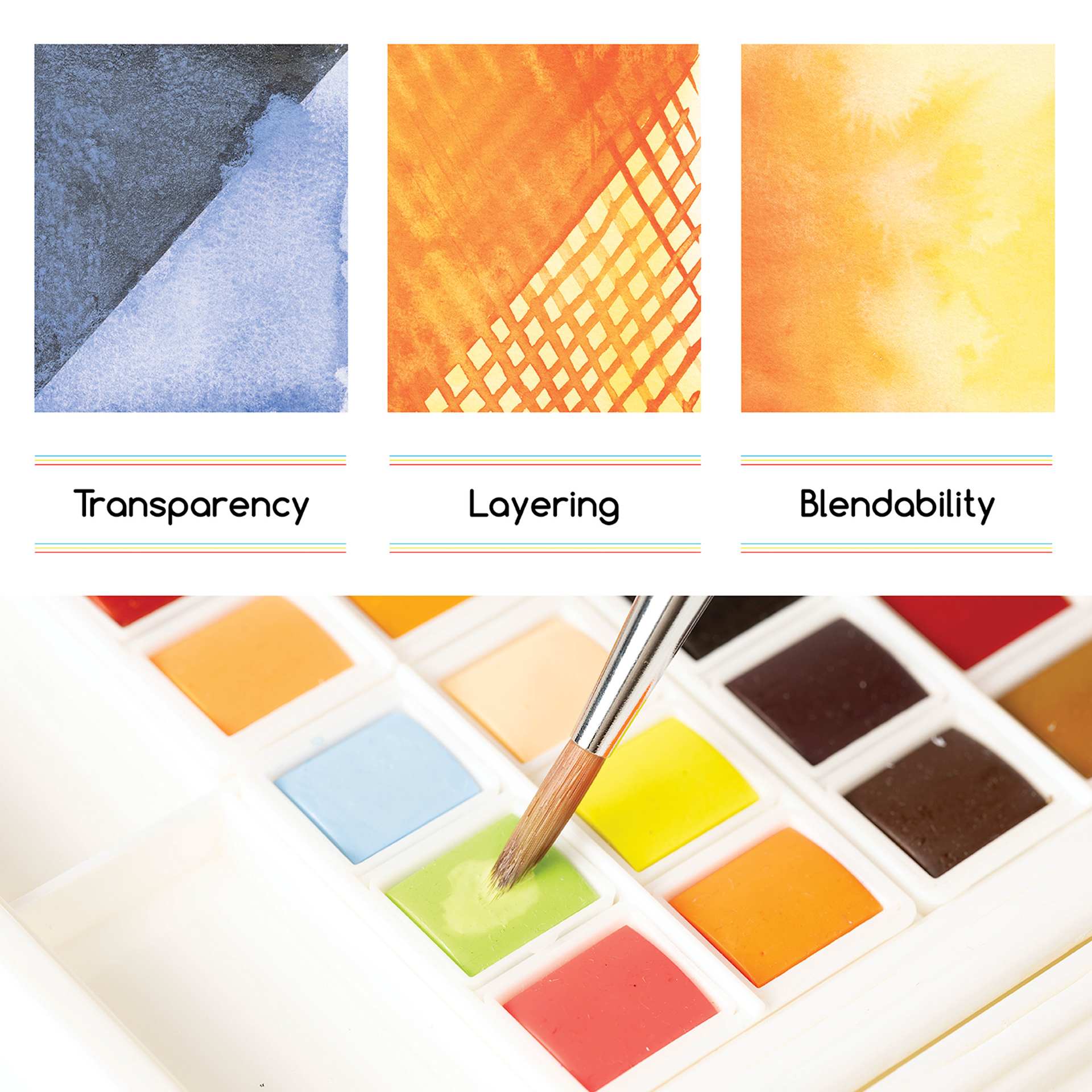 Transparency. Layering. Blendability
