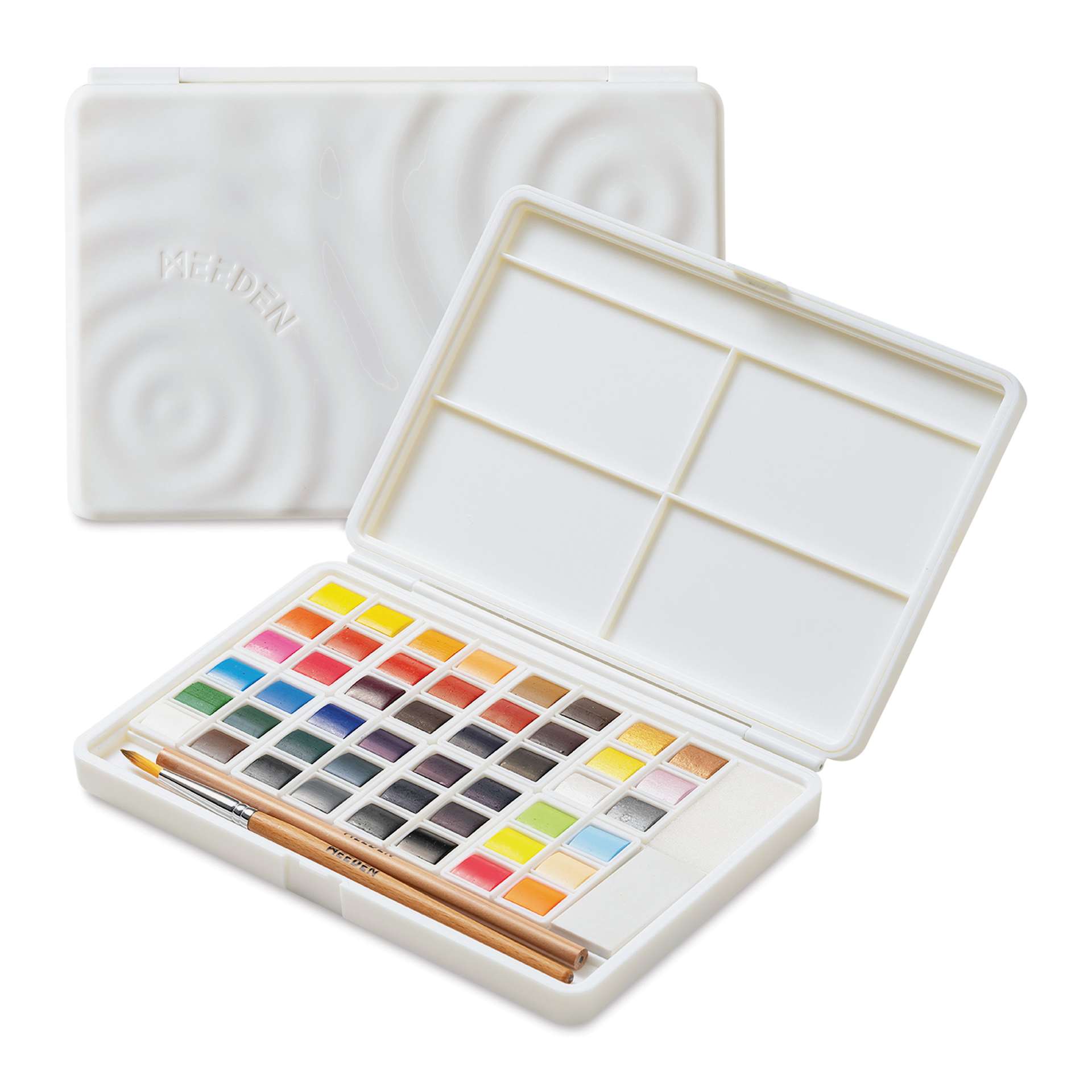 Meeden Watercolor Half Pans - Set of 48, Assorted Colors, Half Pan