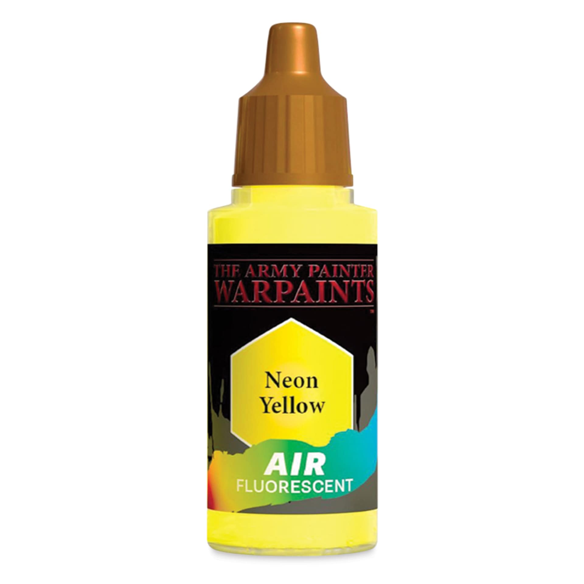 The Army Painter Warpaints Air Acrylic Airbrush Paint - Neon Yellow, 18 ml bottle