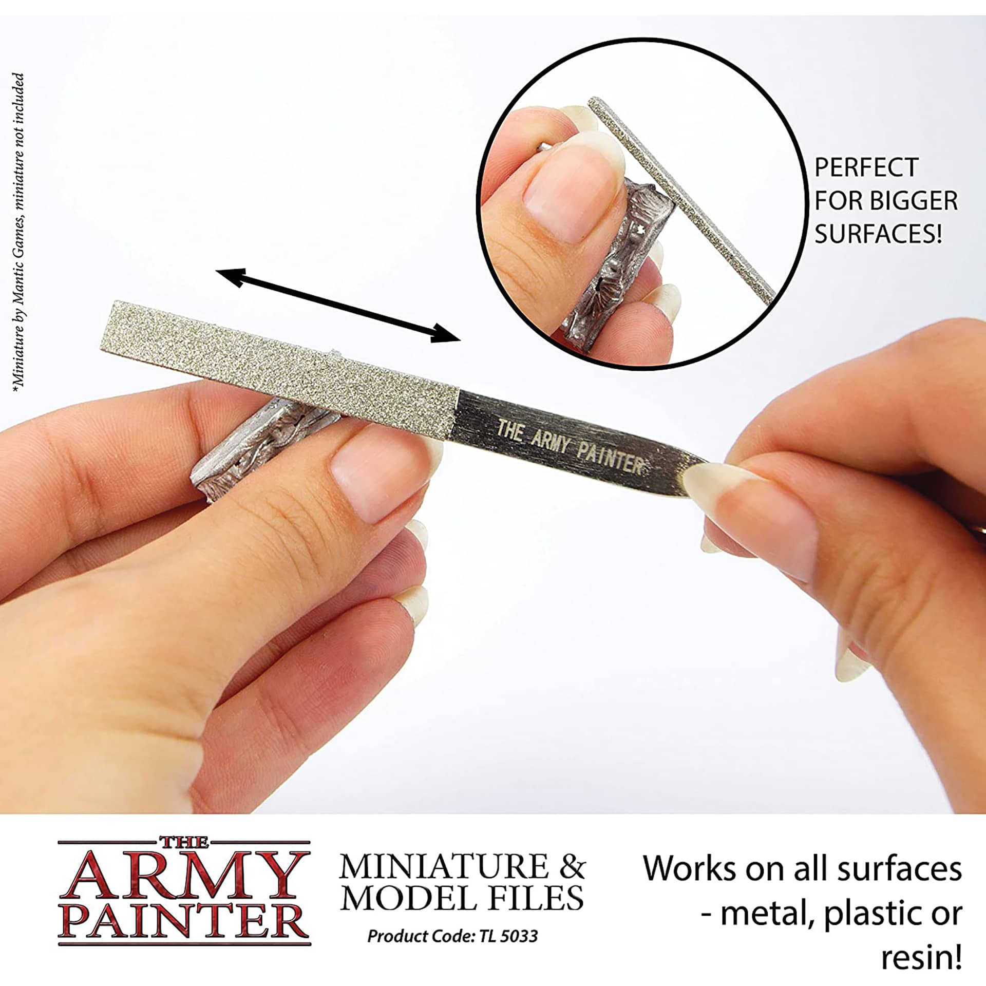 Works on all surfaces  metal, plastic or resin! Perfect for bigger surfaces!