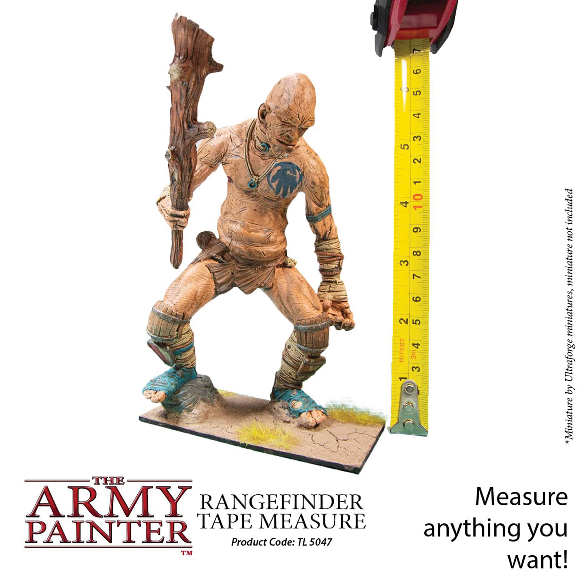 The Army Painter Rangefinder Tape Measure. Measure anything you want. Miniature by Ultraforge miniatures, miniature not included. Product code TL 5047