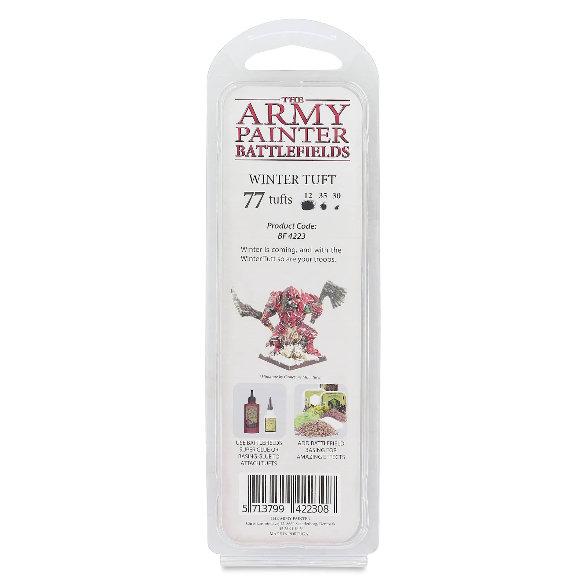 The Army Painter Battlefields Scenery Grass Tufts - Winter Tuft - back of package