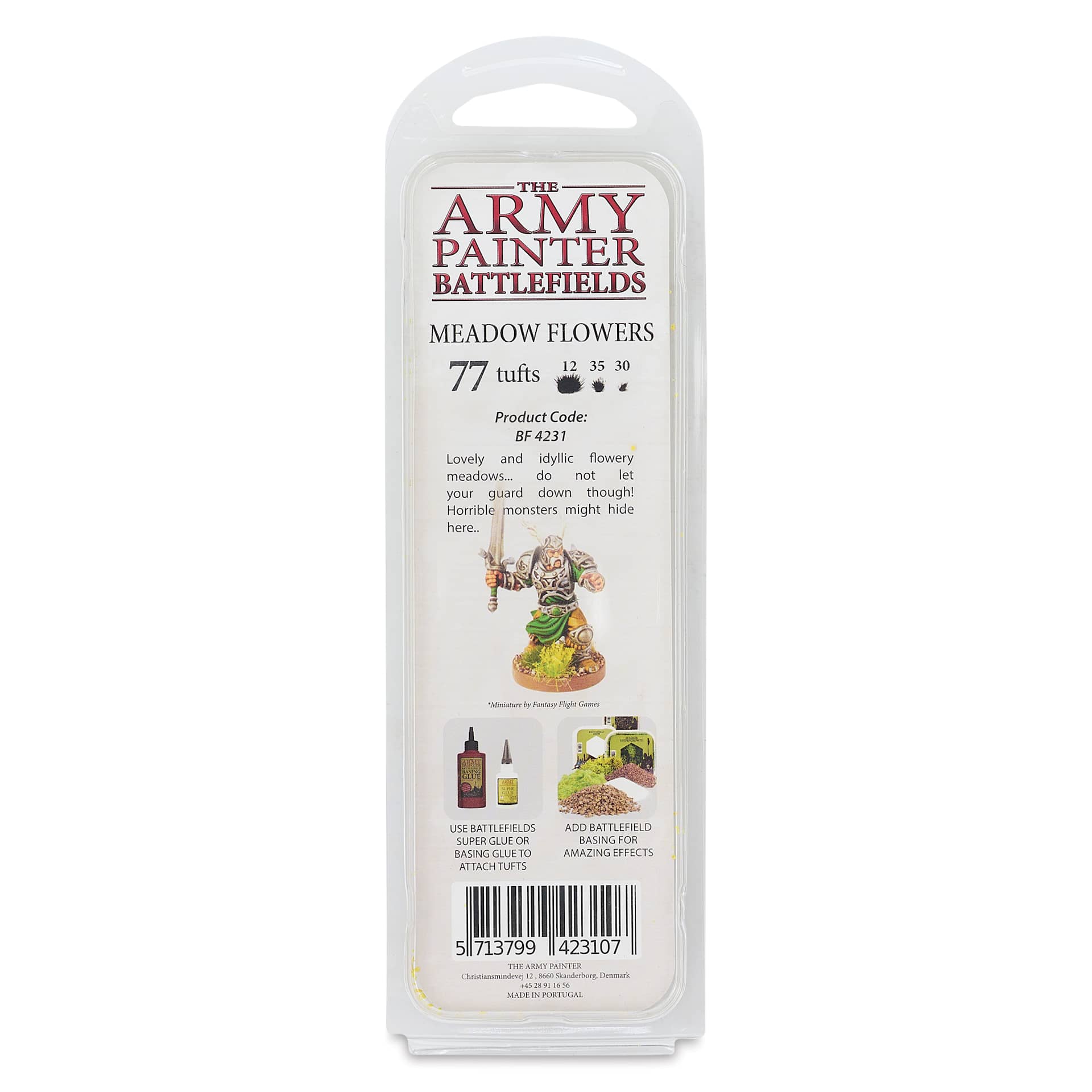 The Army Painter Battlefields Scenery Grass Tufts - Meadow Flower Tuft - back of package
