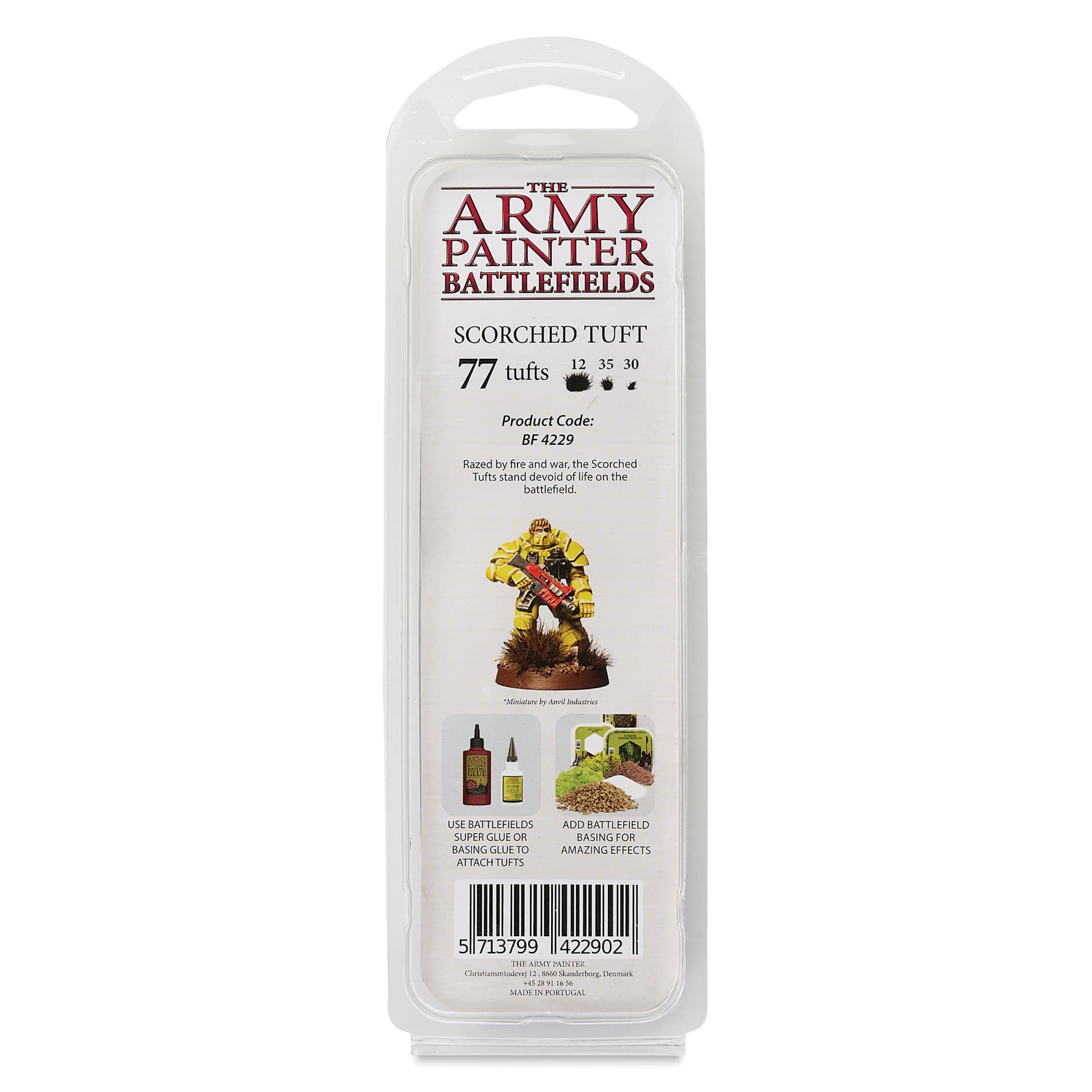 The Army Painter Battlefields Scenery Grass Tufts - Scorched Tuft - back of package