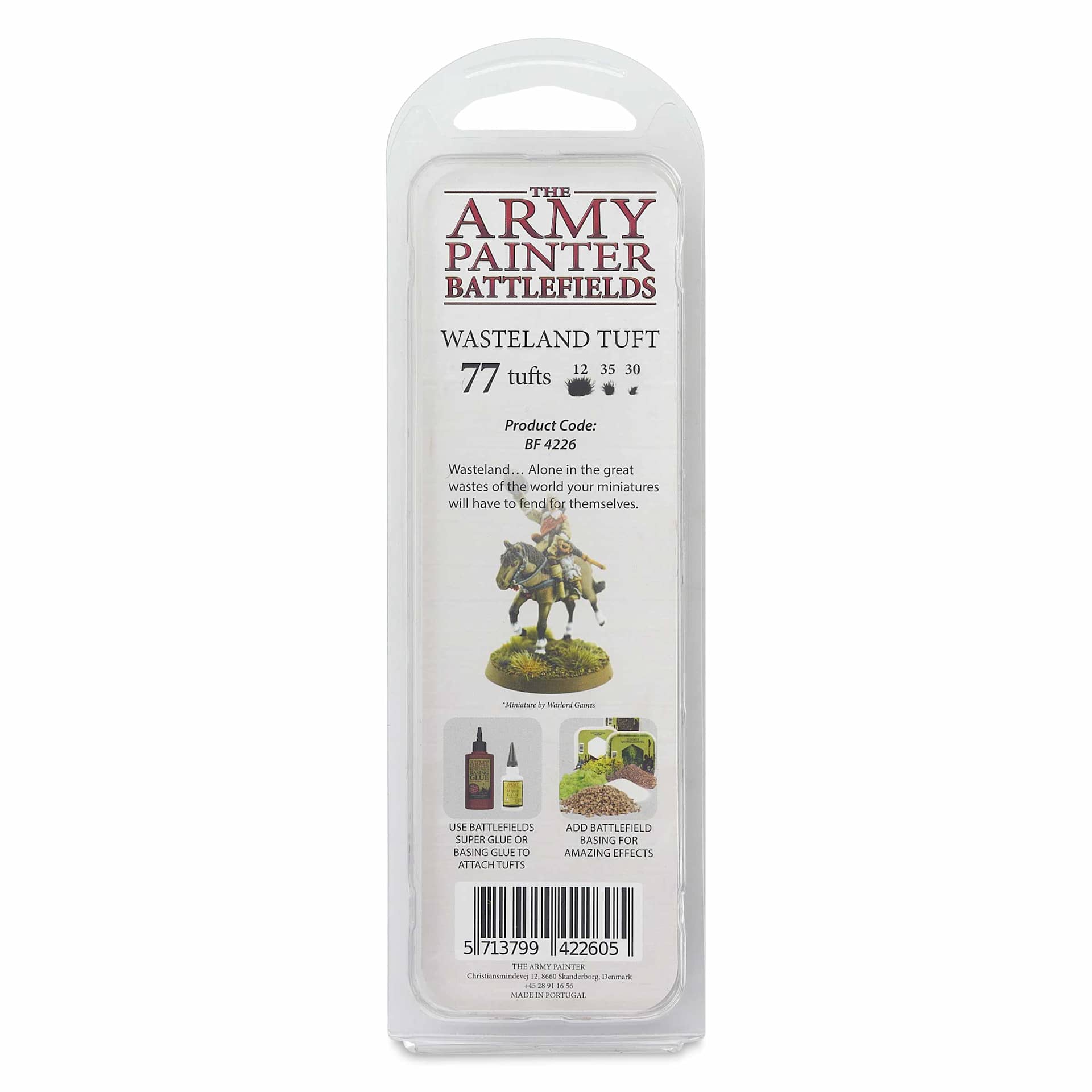 The Army Painter Battlefields Scenery Grass Tufts - Wasteland Tuft - back of package