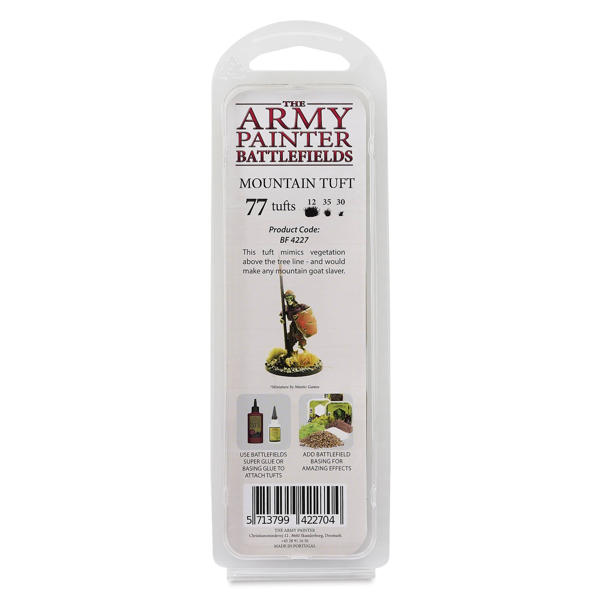 The Army Painter Battlefields Scenery Grass Tufts - Mountain Tuft - back of package