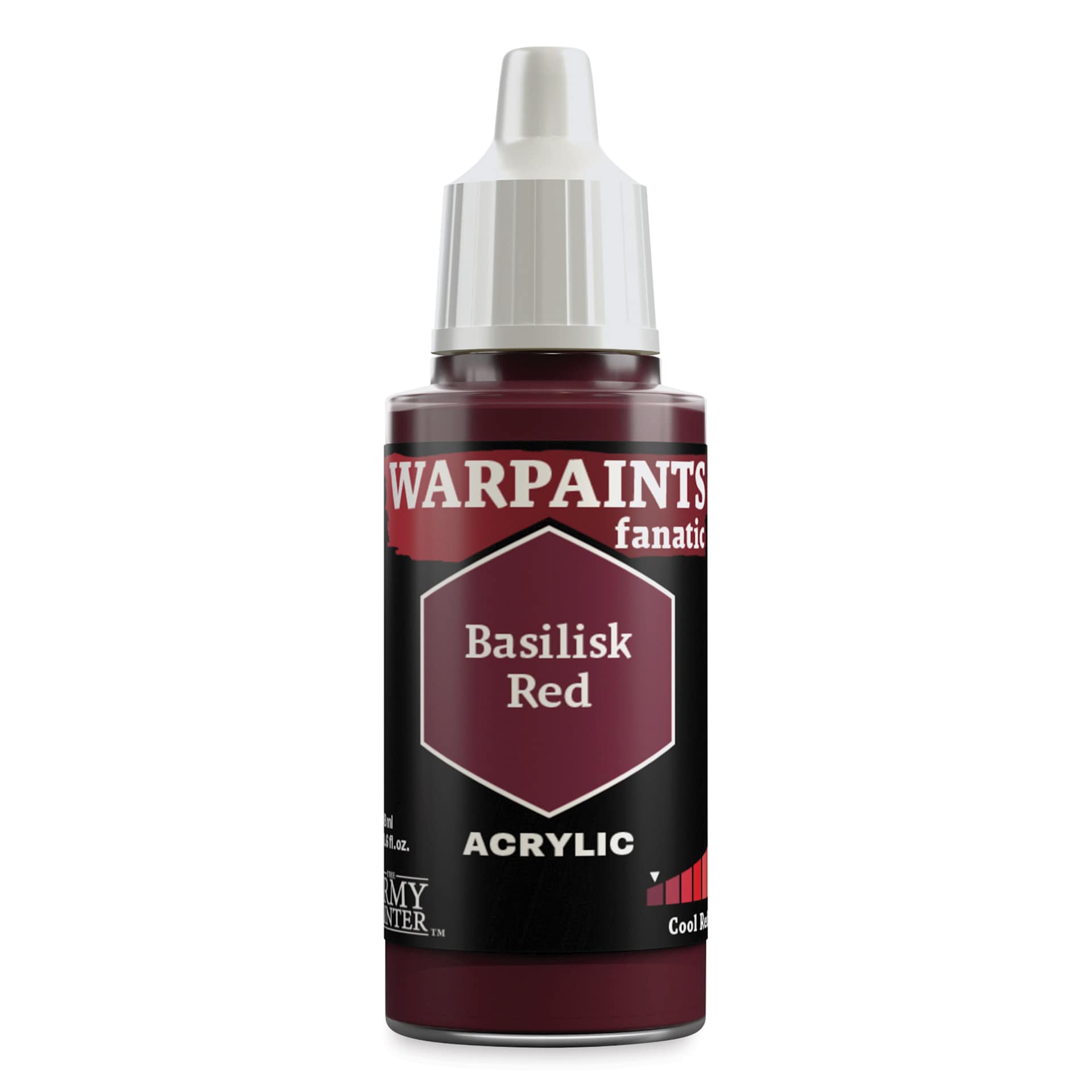 The Army Painter Warpaint Fanatics Acrylic Paint - Basilisk Red, 18 ml Bottle