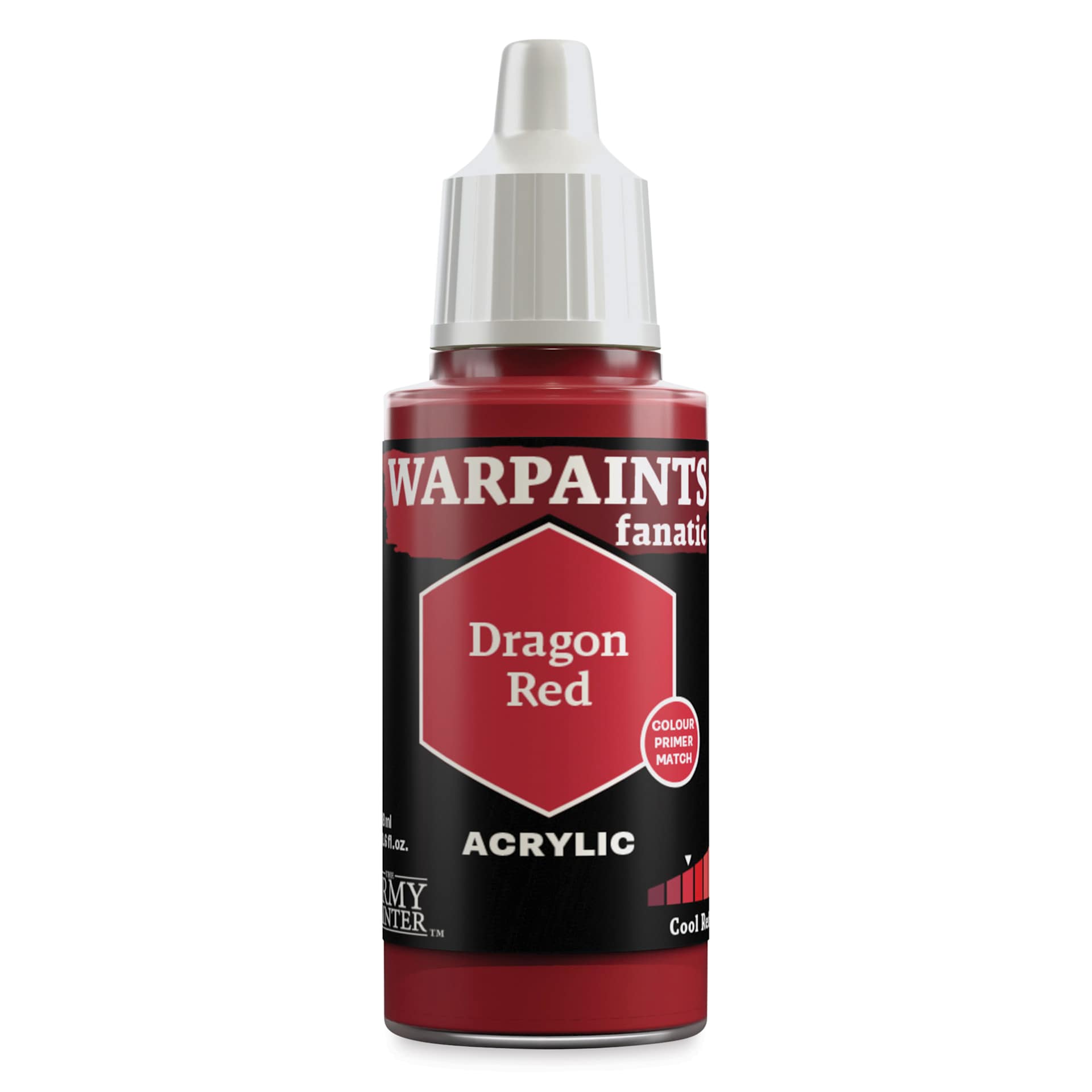 The Army Painter Warpaint Fanatics Acrylic Paint - Dragon Red, 18 ml Bottle
