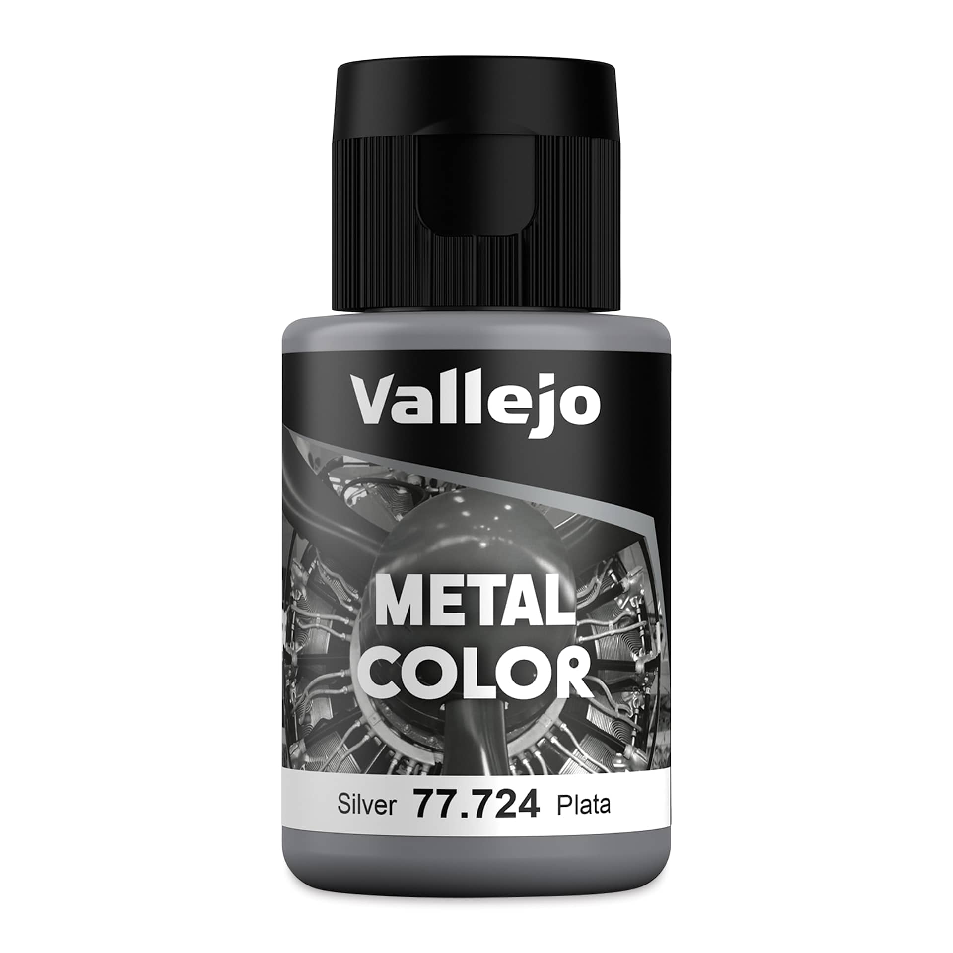 Vallejo Metal Color Acrylic Paint - Silver, 32 ml
