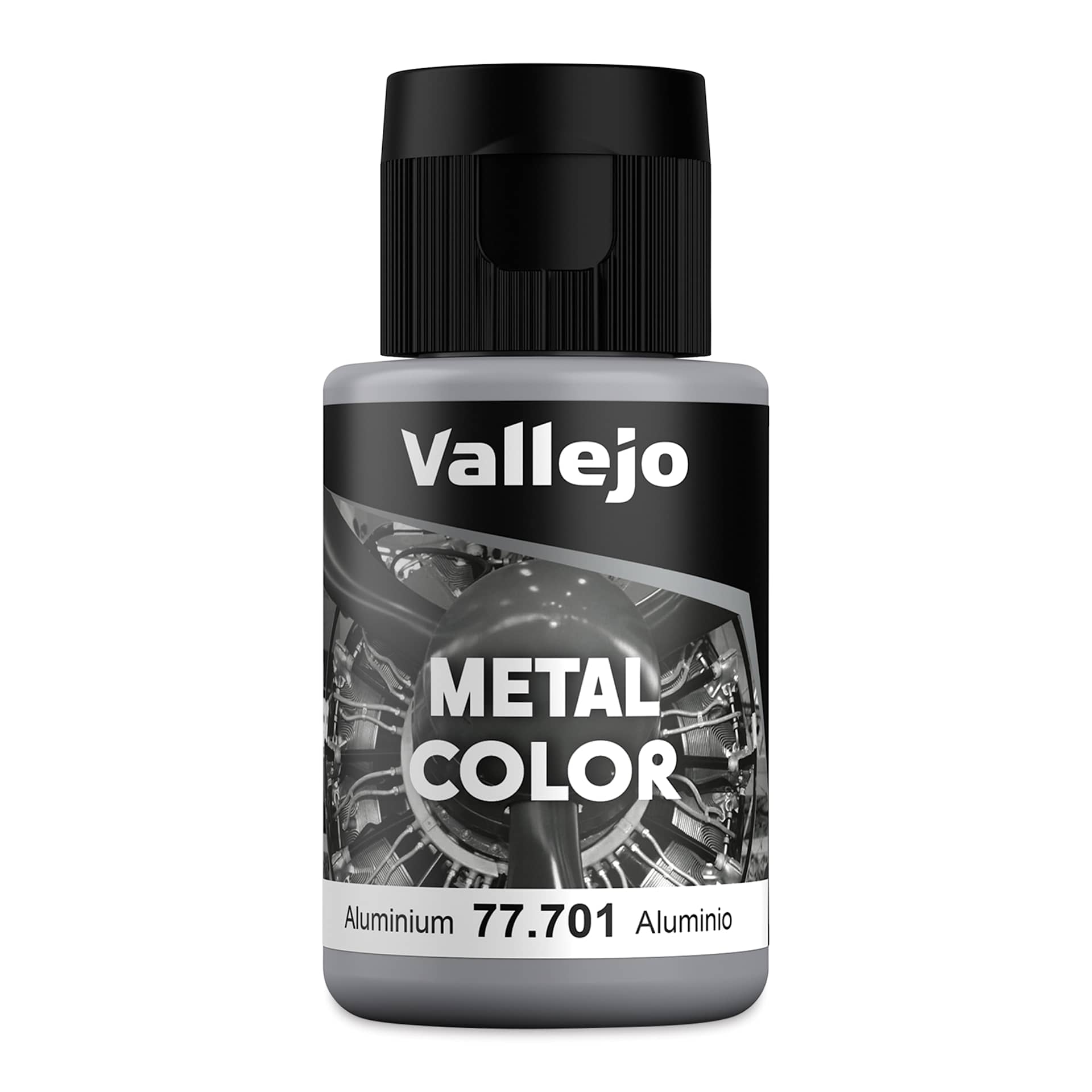 Vallejo Metal Color Acrylic Paint - Aluminium, 32 ml