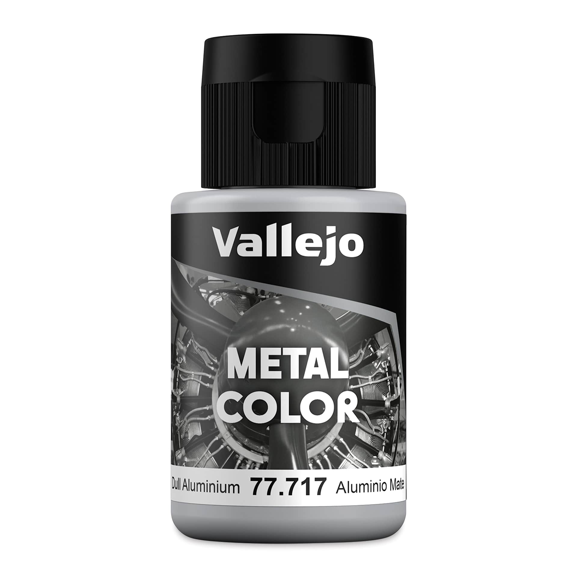 Vallejo Metal Color Acrylic Paint - Dull Aluminium, 32 ml