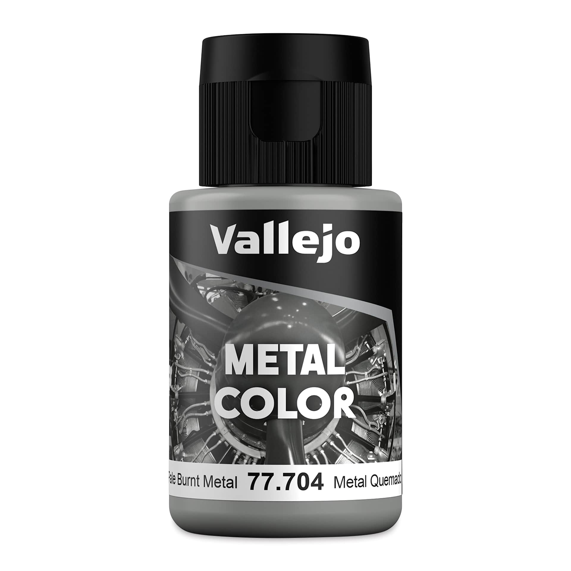 Vallejo Metal Color Acrylic Paint - Pale Burnt Metal, 32 ml