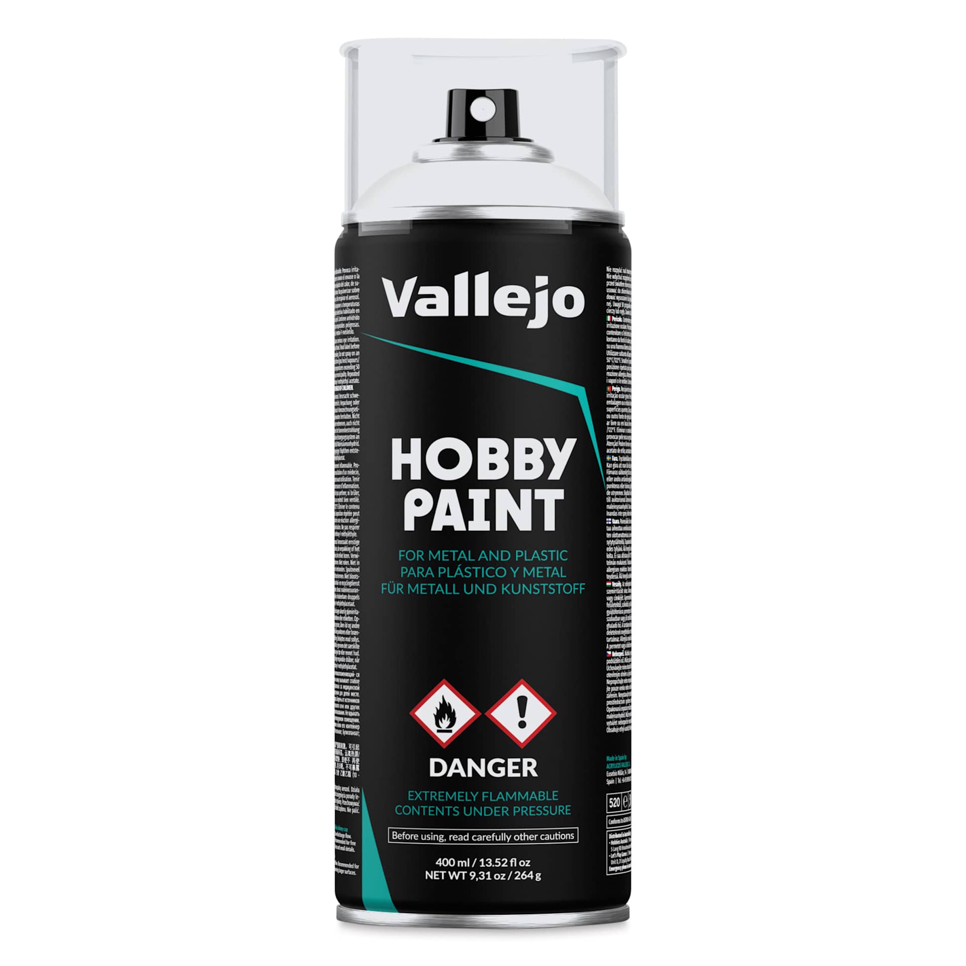 Vallejo Hobby Spray Paint - White, 400 ml