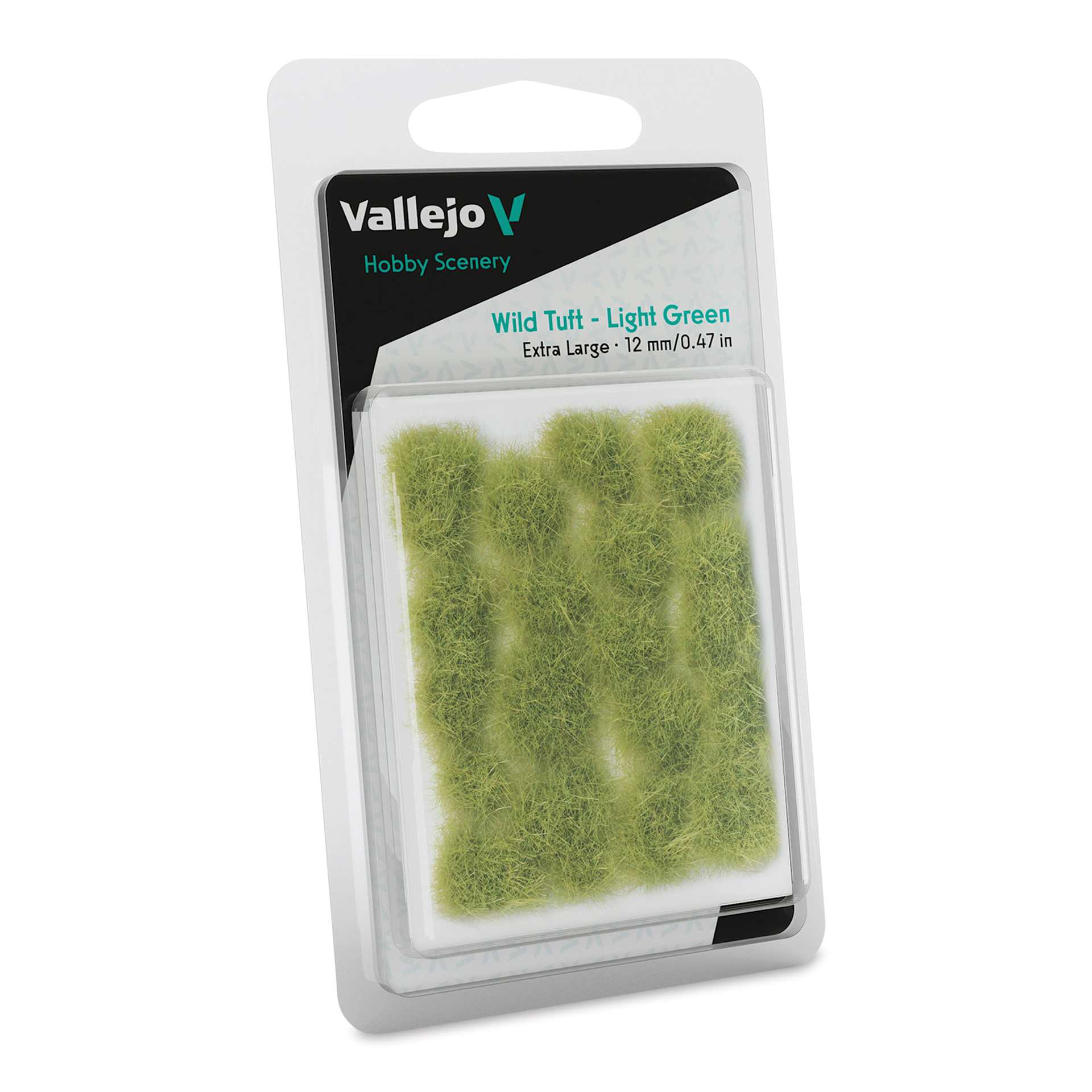 Vallejo Scenery Wild Tufts - Light Green Tufts, 12 mm in package