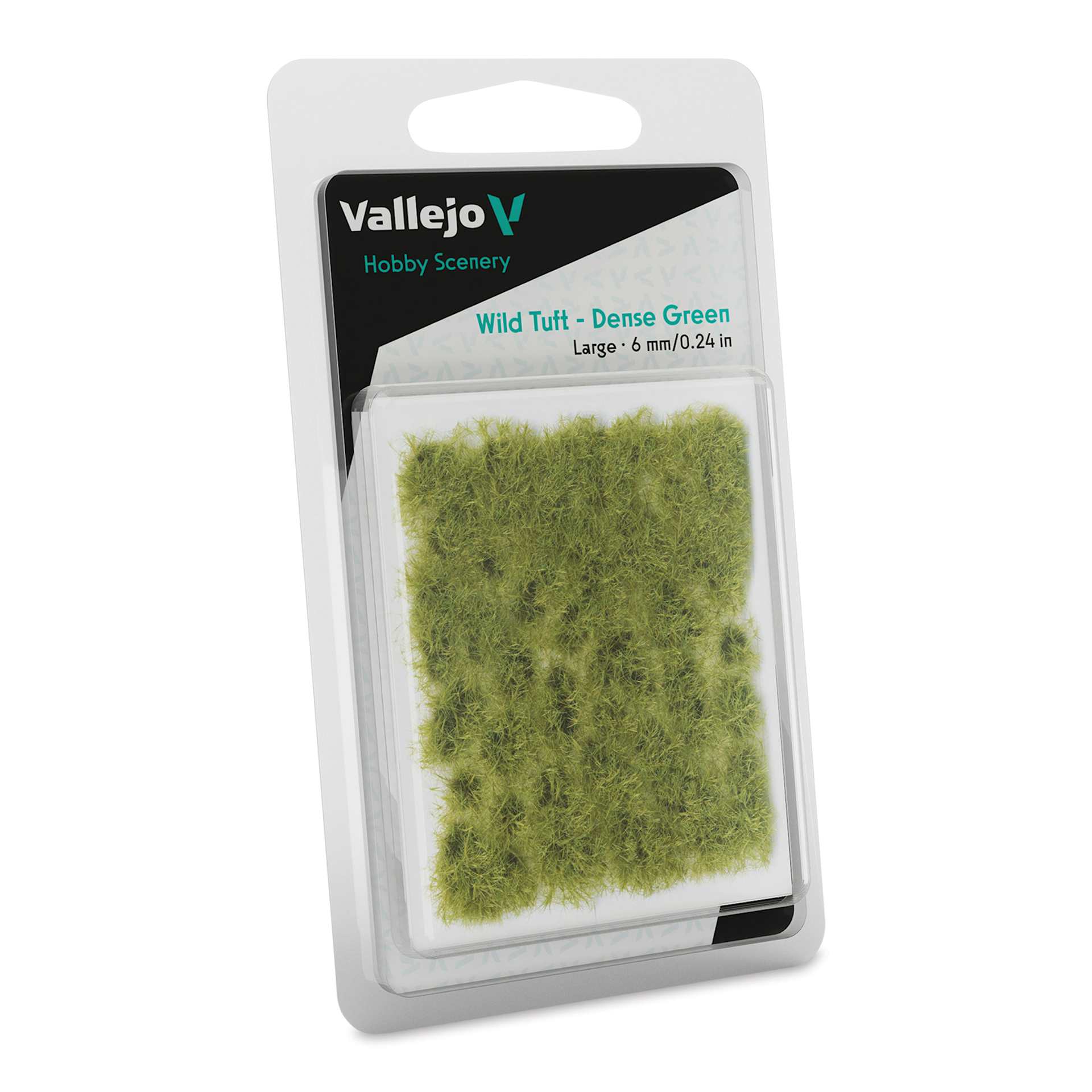 Vallejo Scenery Wild Tufts - Dense Green Tufts, 6 mm in package