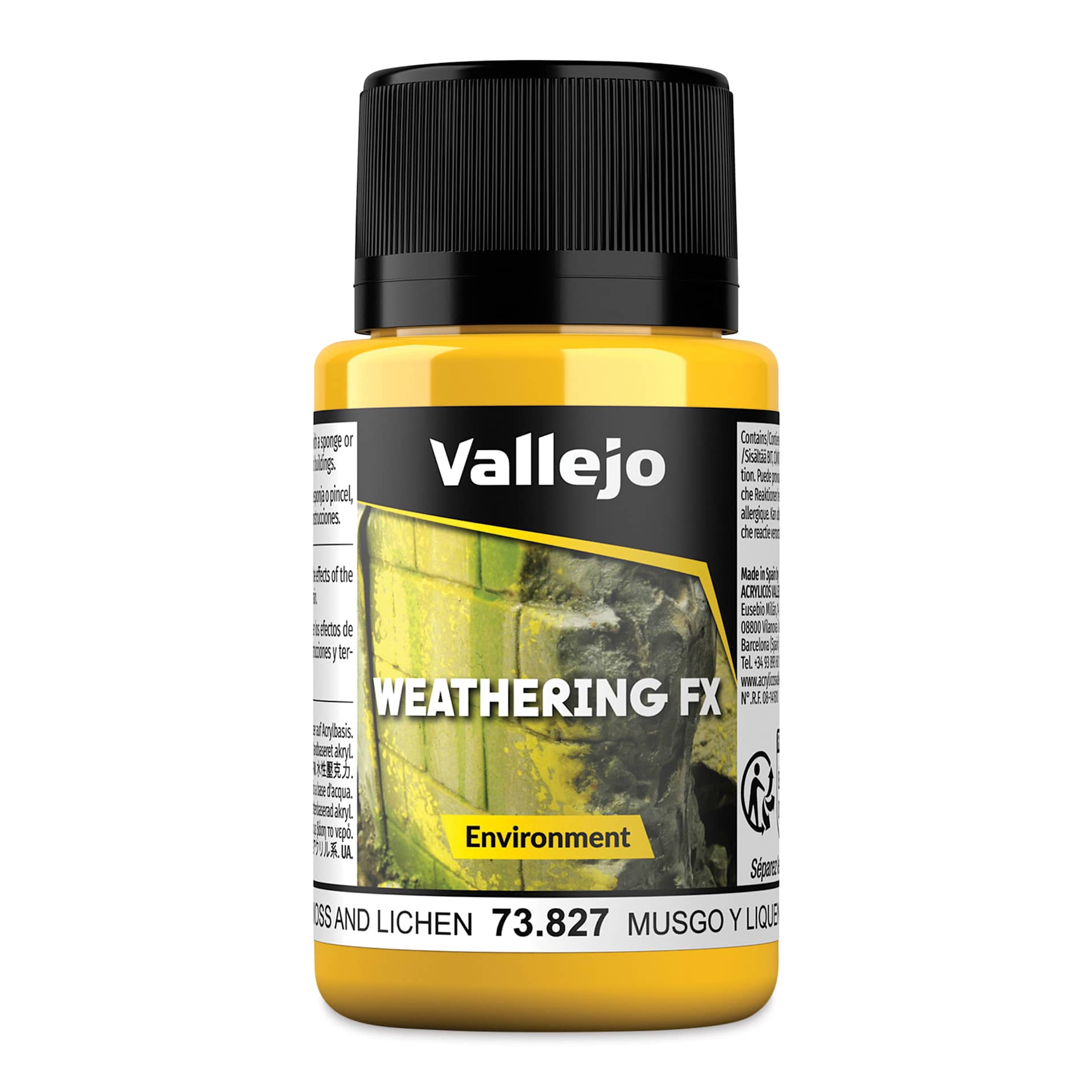 Vallejo Weathering FX Acrylic - Moss and Lichen Environment, 40 ml Bottle