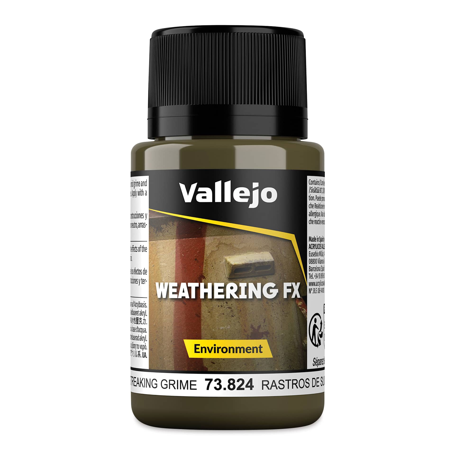 Vallejo Weathering FX Acrylic - Streaking Grime Environment, 40 ml Bottle
