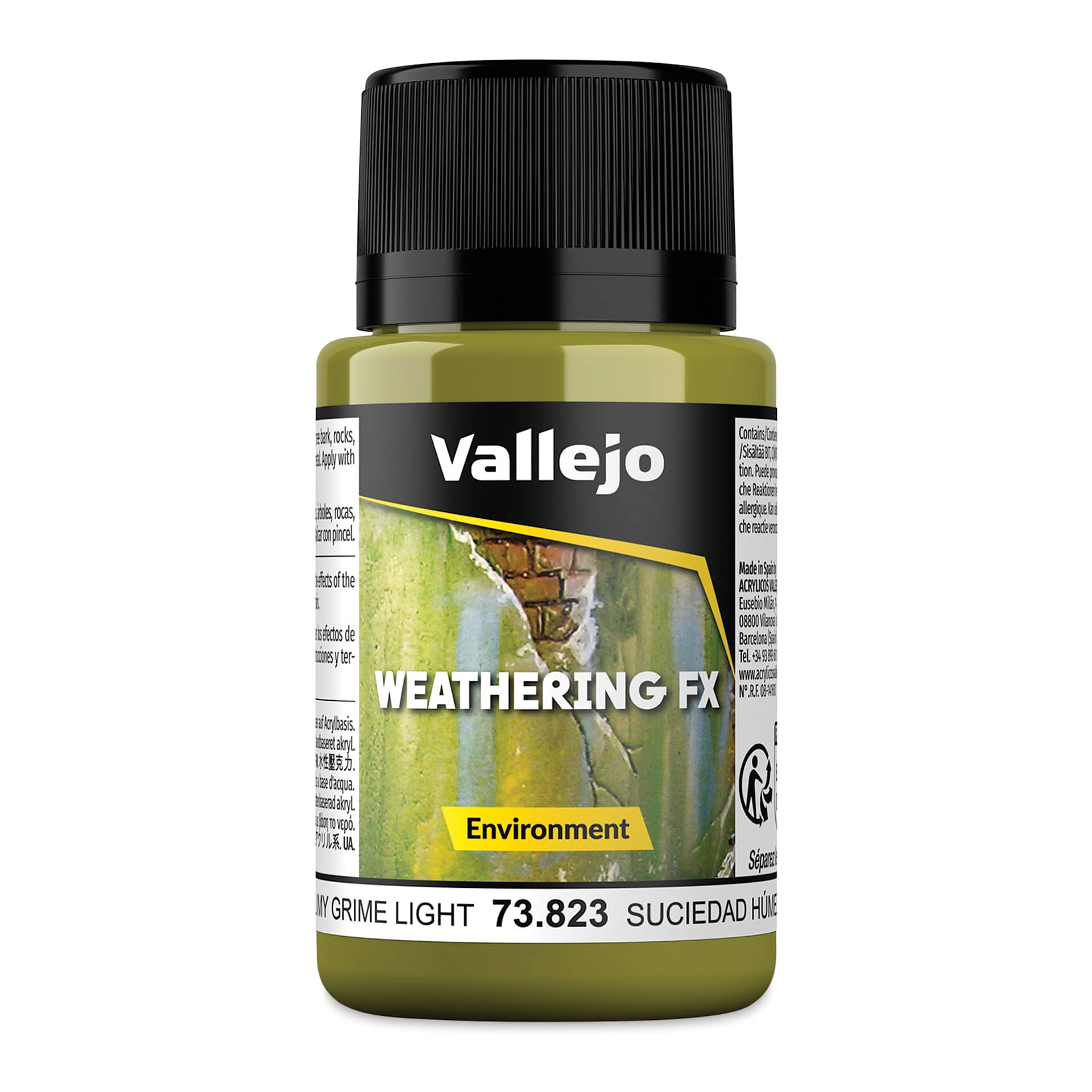 Vallejo Weathering FX Acrylic - Slimy Grime Light Environment, 40 ml Bottle