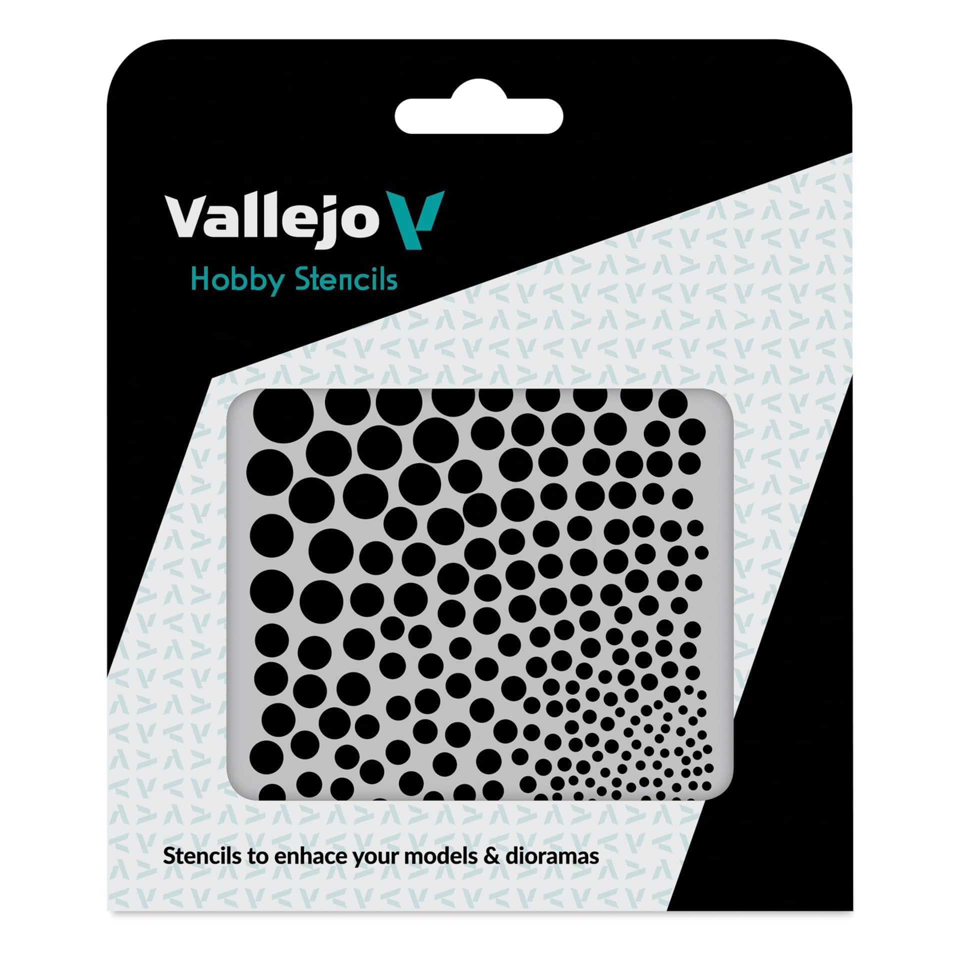 Vallejo Texture Hobby Stencil - Circle Texture front of packaging