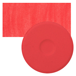 Blick Essentials Tempera Cake - Brilliant Red, Large cake and swatch