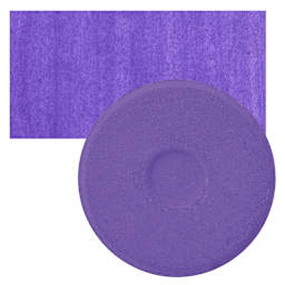 Blick Essentials Tempera Cake - Grape, Large cake and swatch