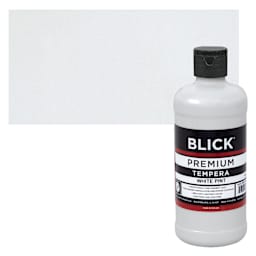 Blick Premium Grade Tempera - White, Pint and swatch