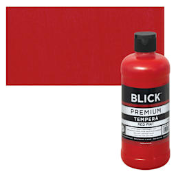 Blick Premium Grade Tempera - Red, Pint and swatch