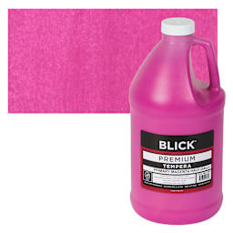 Blick Premium Grade Tempera - Primary Magenta, Half Gallon and swatch