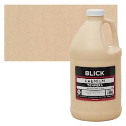 Blick Premium Grade Tempera - Peach, Half Gallon and swatch