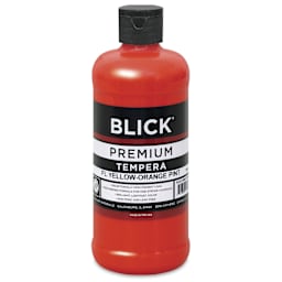 Blick Premium Grade Tempera - Fluorescent Yellow-Orange, Pint