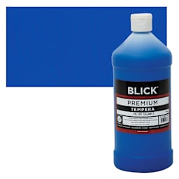 Blick Premium Grade Tempera - Blue, Quart and swatch