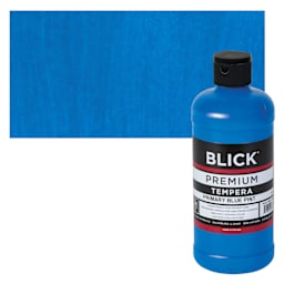 Blick Premium Grade Tempera - Primary Blue, Pint and swatch