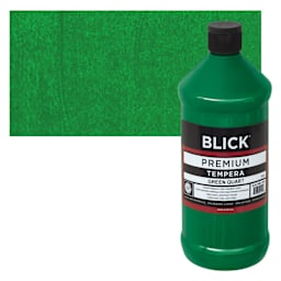 Blick Premium Grade Tempera - Green, Quart and swatch