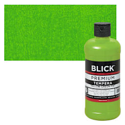 Blick Premium Grade Tempera - Yellow-Green, Pint and swatch