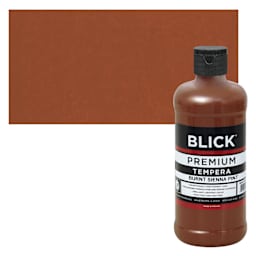 Blick Premium Grade Tempera - Burnt Sienna, Pint and swatch