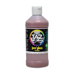 Jazz Gloss Tempera - Gloss, Brown, 16 oz bottle