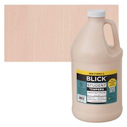 Blick Student Tempera Paint - Peach, 64 oz bottle and swatch