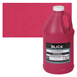 Blick Original Formula Student Tempera Paint - Magenta, 64 oz and swatch