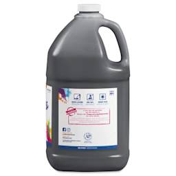 Back of Prang Ready-To-Use Tempera Paint - Black, Gallon