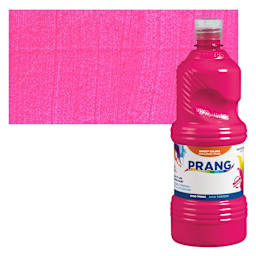 Prang Ready-To-Use Tempera Paint - Magenta, 32 oz bottle and swatch