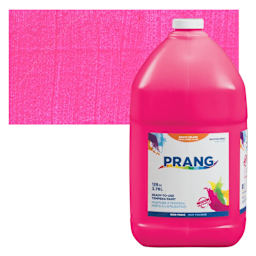 Prang Ready-To-Use Tempera Paint - Magenta, Gallon bottle and swatch