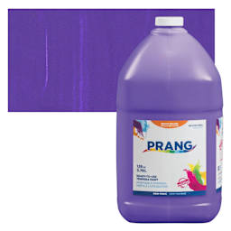 Prang Ready-To-Use Tempera Paint - Violet, Gallon bottle and swatch