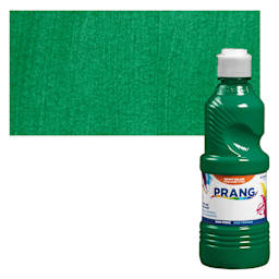 Prang Ready-To-Use Tempera Paint - Green, 16 oz bottle and swatch